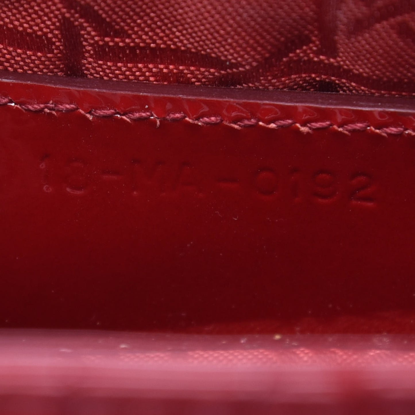 Patent Cannage Medium Lady Dior Red
