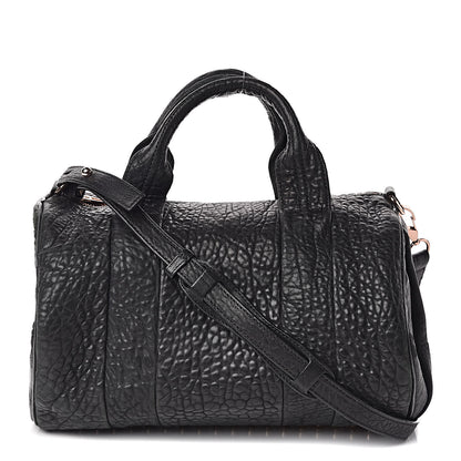 Alexander Wang Pebbled Lambskin Rocco Black Rose Gold Hardware 1 of 11