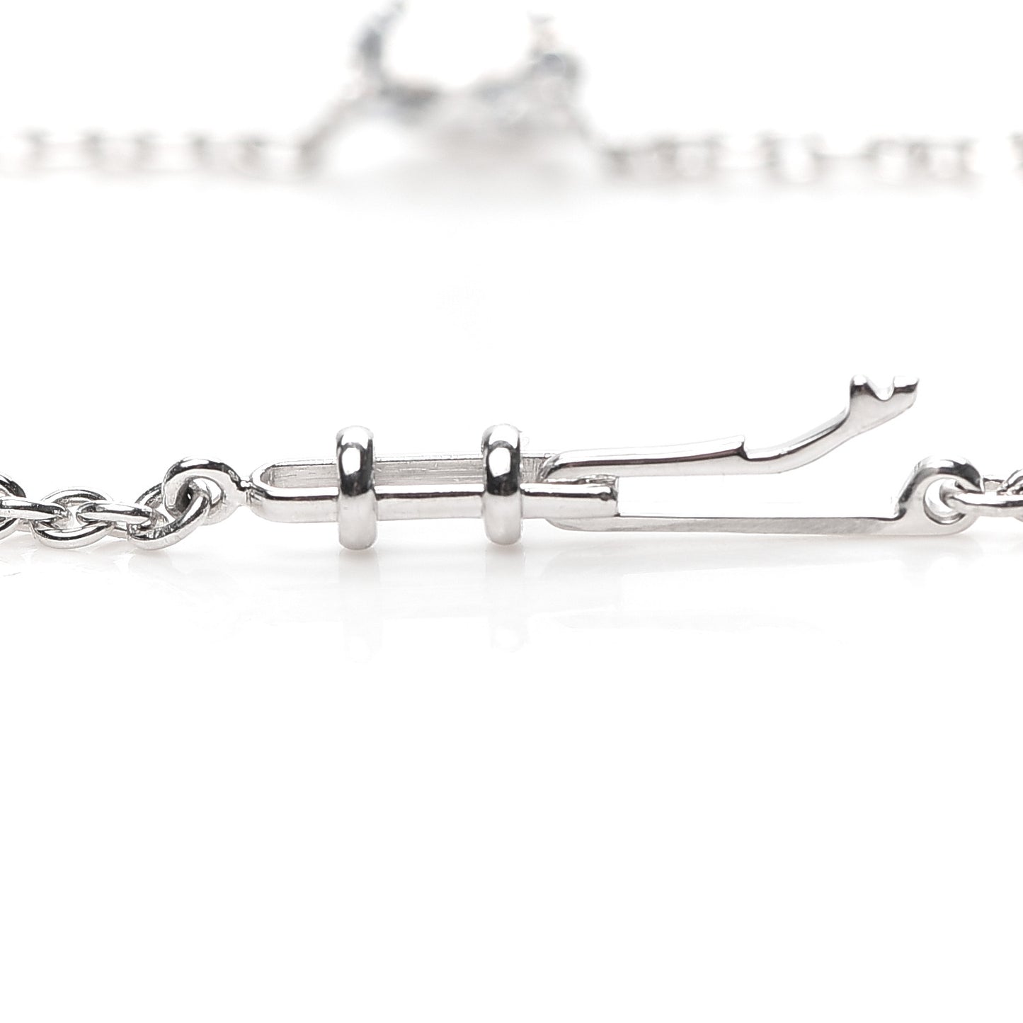 18K White Gold Diamond 1.11ct Melopee Heart Diamond Necklace