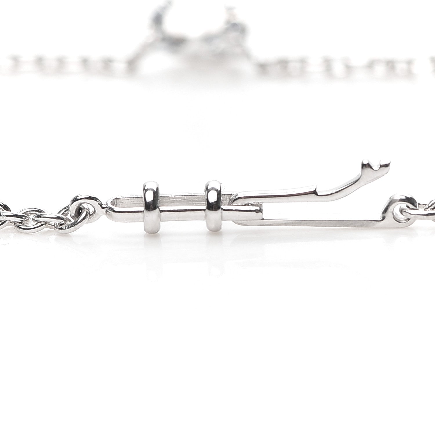 Cartier 18K White Gold Diamond 1.11ct Melopee Heart Diamond Necklace 6 of 7