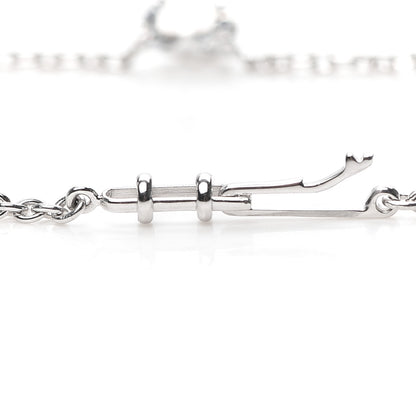 Cartier 18K White Gold Diamond 1.11ct Melopee Heart Diamond Necklace 6 of 7