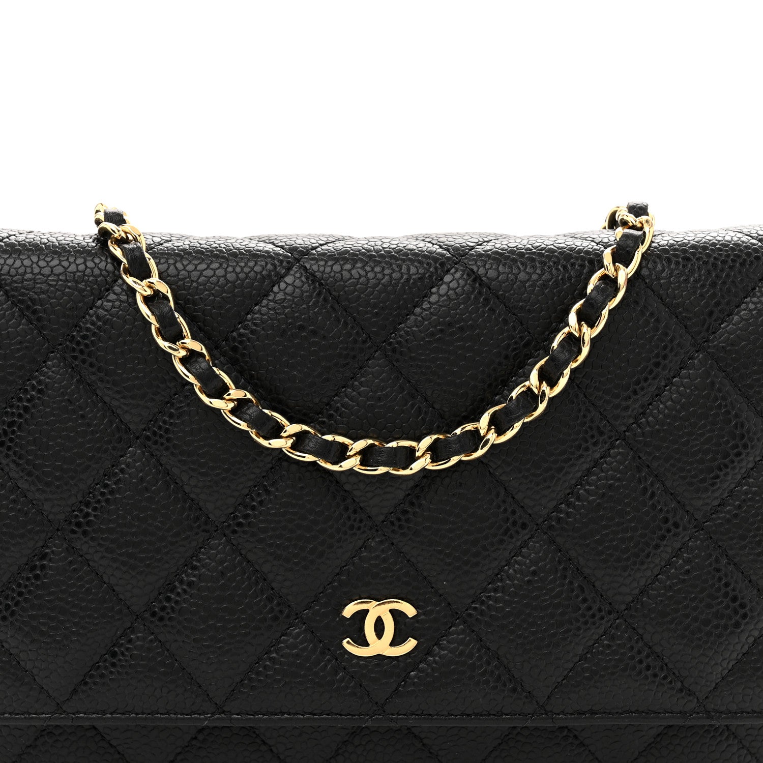 Chanel Caviar Quilted Wallet On Chain WOC Black 8 of 11