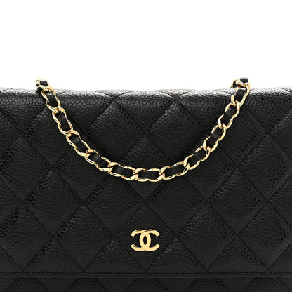 Chanel Caviar Quilted Wallet On Chain WOC Black 8 of 11
