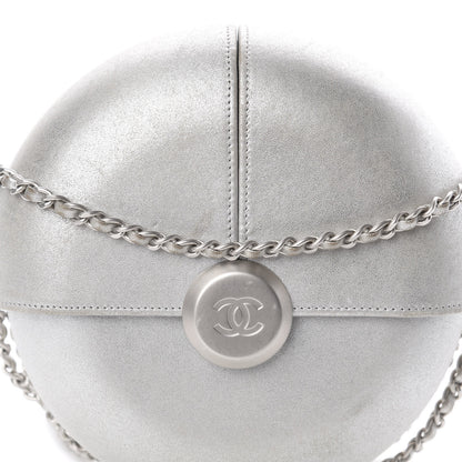 Chanel Metallic Lambskin Evening In the Air Bag Silver 9 of 9