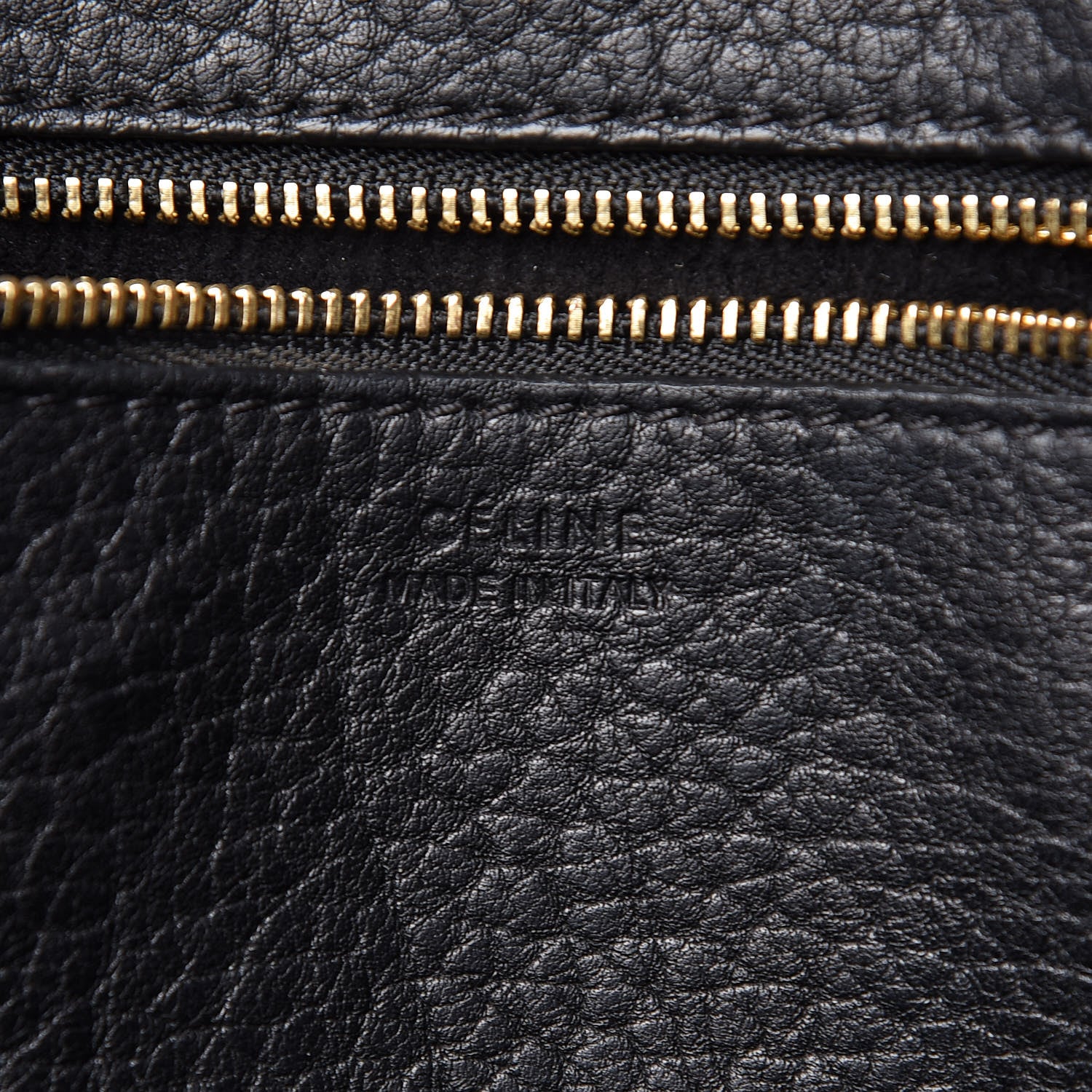 Celine Crisped Calfskin Medium Tie Knot Tote Black 6 of 17