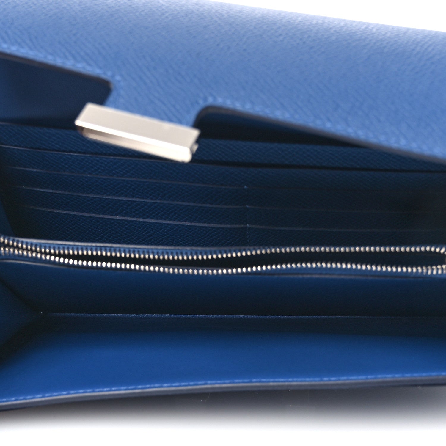 Hermes Epsom Constance Long To Go Wallet Bleu Tie 9 of 23