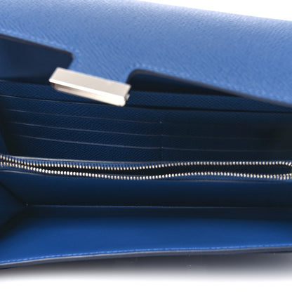 Hermes Epsom Constance Long To Go Wallet Bleu Tie 9 of 23