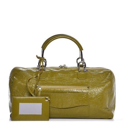 Balenciaga Patent Duffel Green 1 of 7