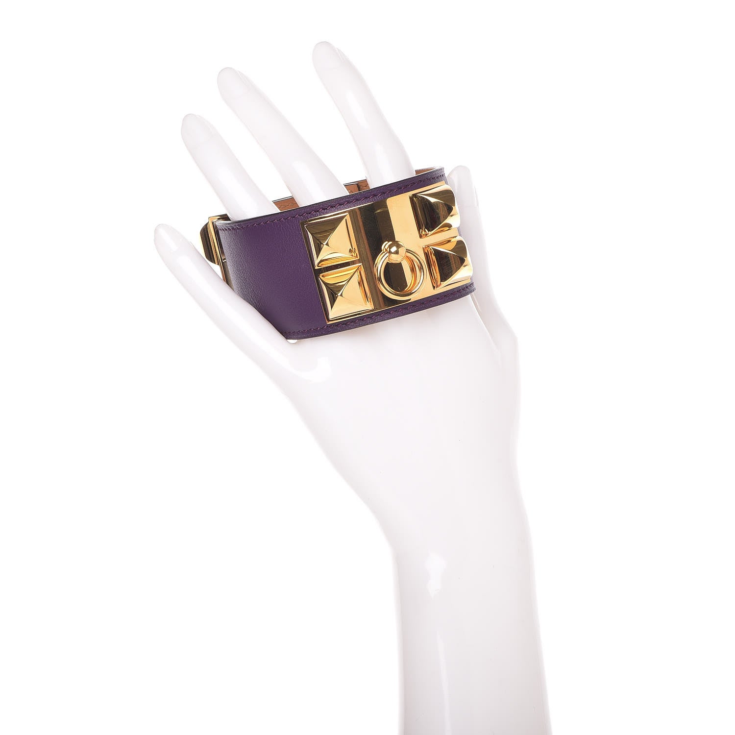 Hermes Swift Collier de Chien CDC Bracelet L Ultraviolet 2 of 9