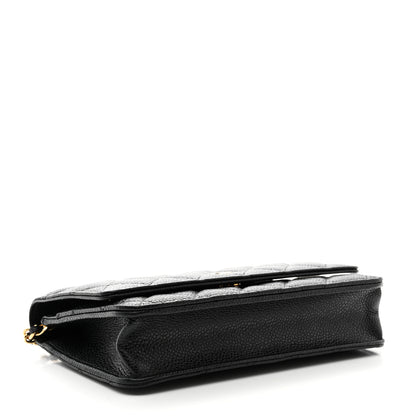 Chanel Caviar Quilted Wallet on Chain WOC Black 4 of 12