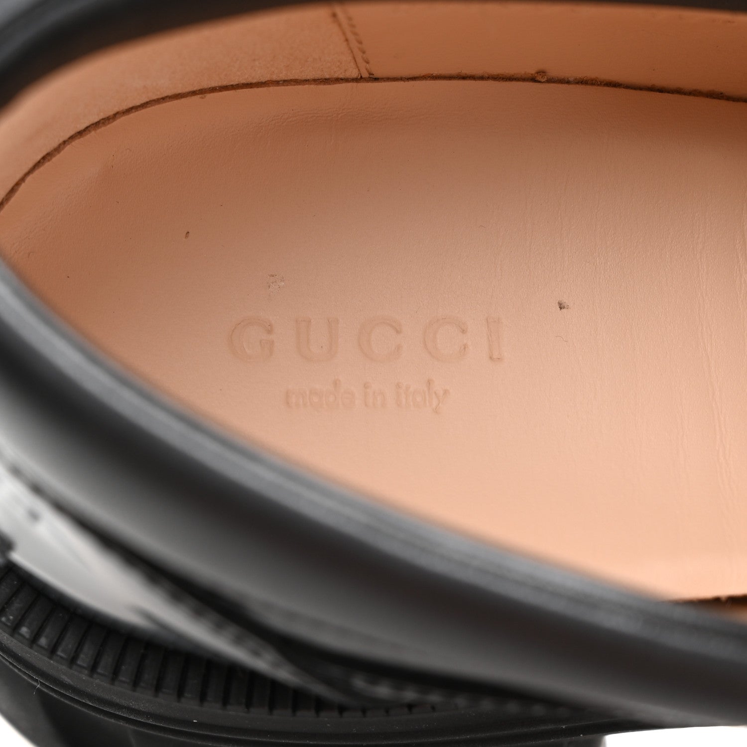 Gucci Magnum Calfskin Nappa Samoa Womens Horsebit Platform Chunky Lug Sole 40mm Loafers 40.5 Black 8 of 9