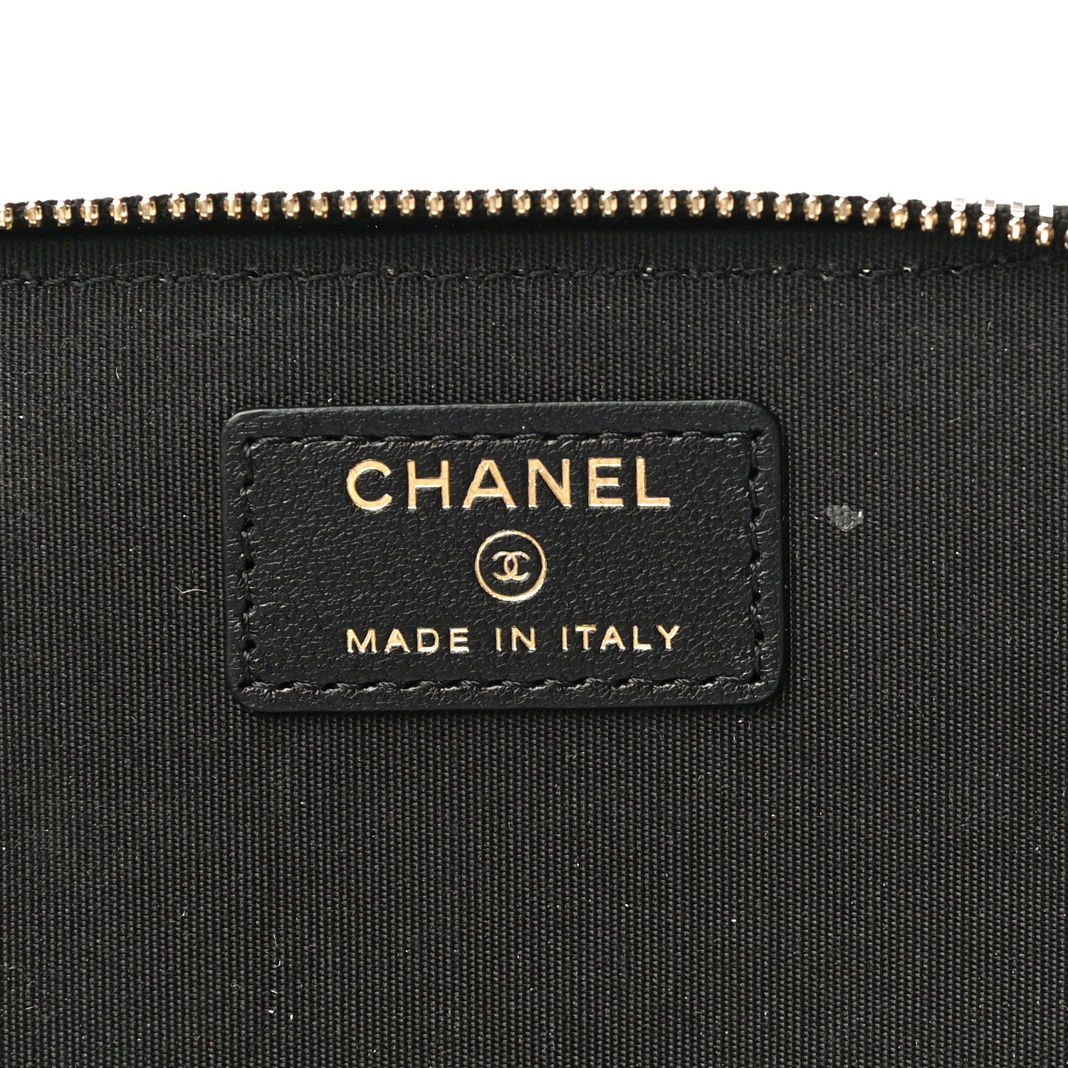 Chanel Raffia Jute Striped Small Vanity Case With Chain Black Beige 6 of 14