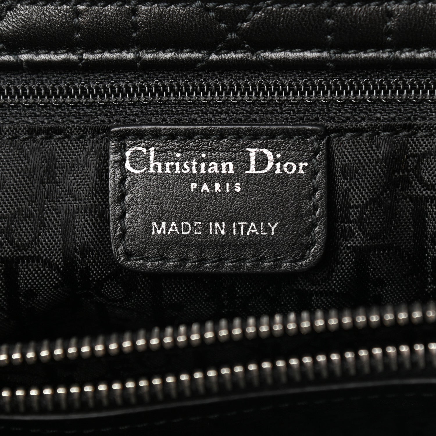 Christian Dior Lambskin Cannage Large Dior Soft Shopping Tote Black 6 of 9