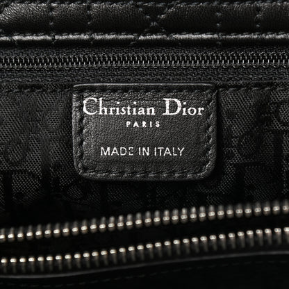 Christian Dior Lambskin Cannage Large Dior Soft Shopping Tote Black 6 of 9