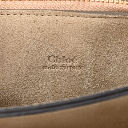 Chloe Calfskin Suede Medium Faye Shoulder Bag Motty Grey 6 of 11
