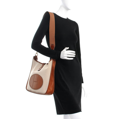 Hermes Toile Natural Barenia Evelyne GM Fauve 2 of 7
