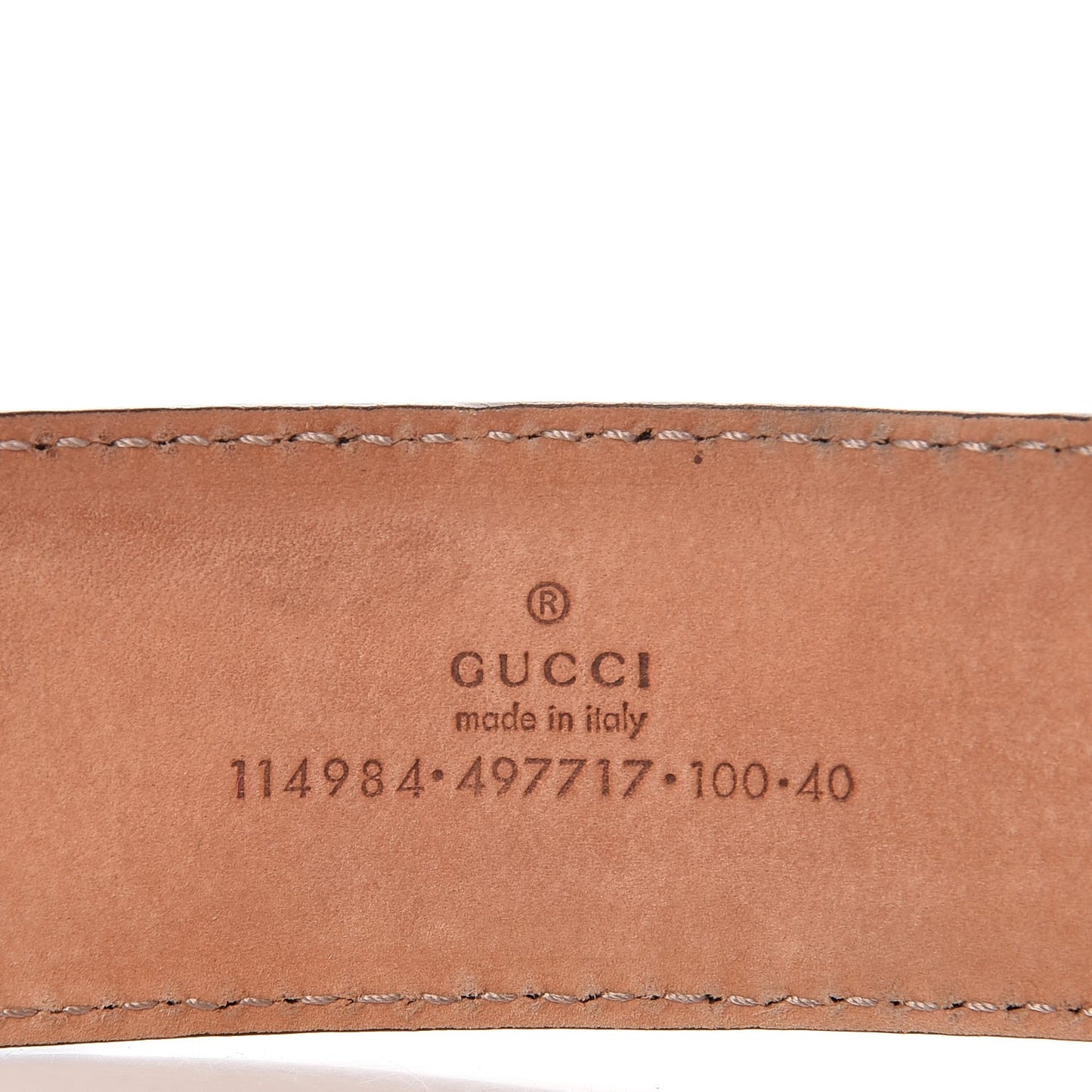 Guccissima Interlocking G Belt 100 40 Brown