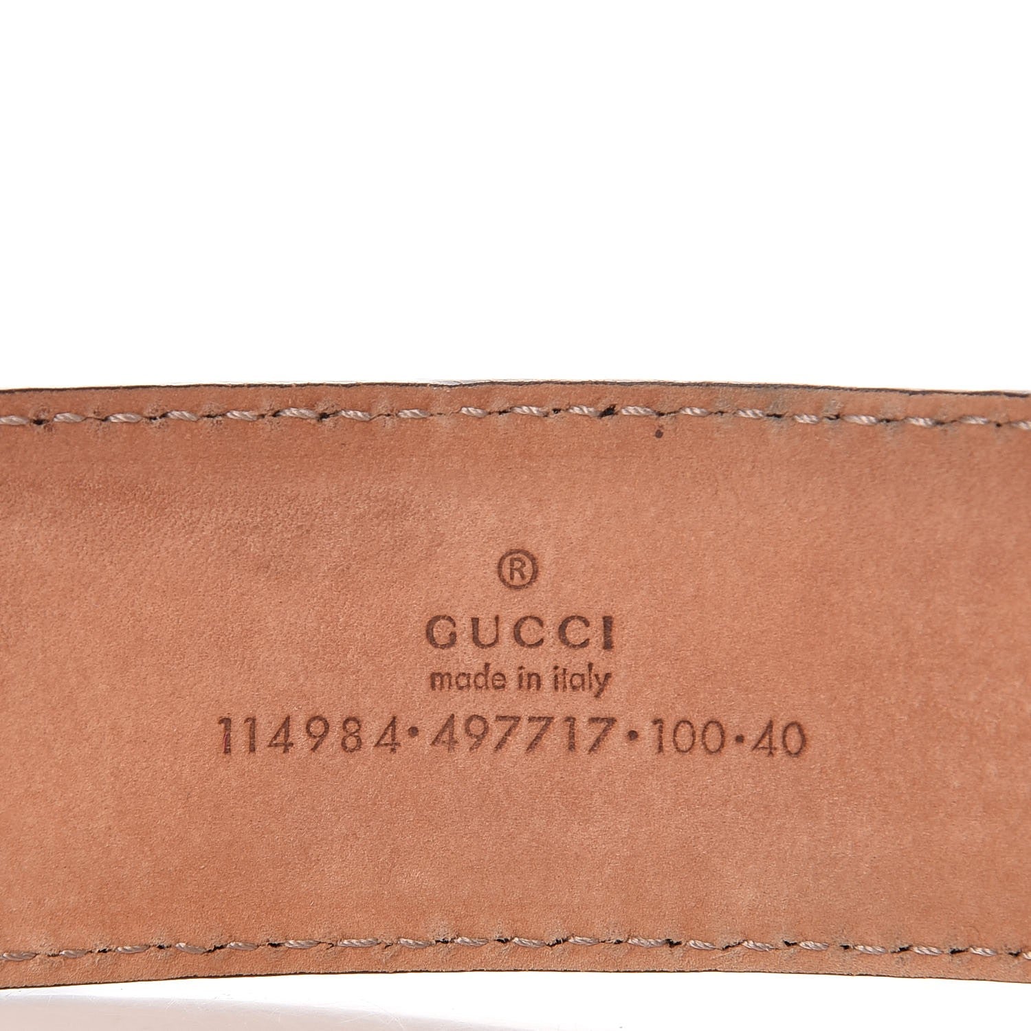 Gucci Guccissima Interlocking G Belt 100 40 Brown 6 of 6