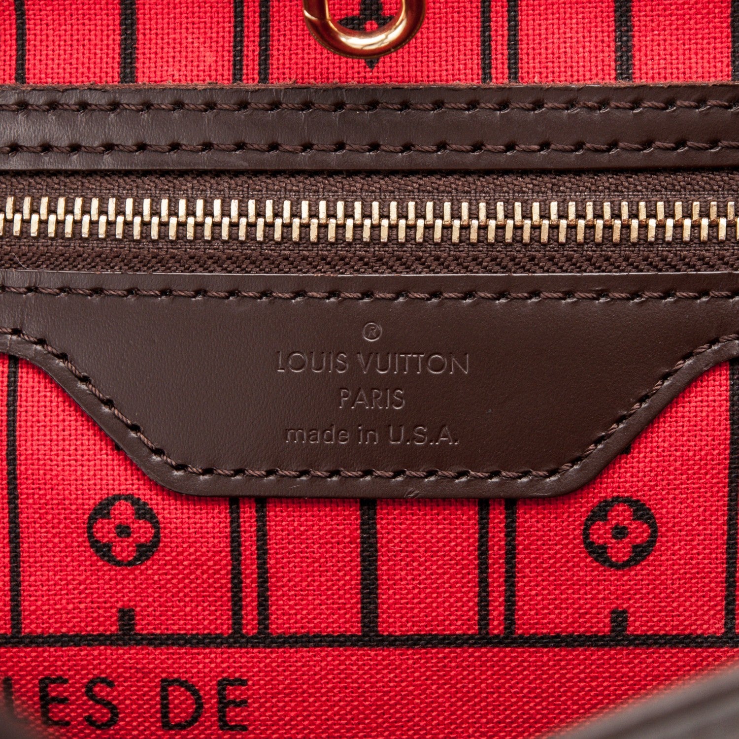 Louis Vuitton Damier Ebene Neverfull MM 6 of 7