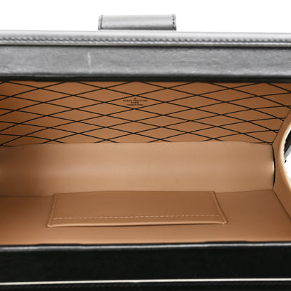 Louis Vuitton Calfskin Golden Light Petite Malle Black 6 of 9