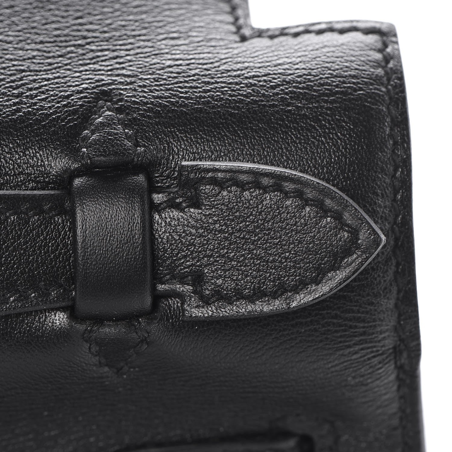 Hermes Swift Kelly Pochette Clutch Black 19 of 25