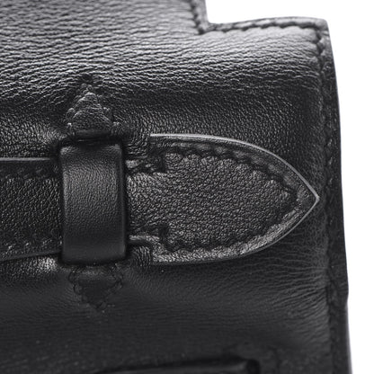 Hermes Swift Kelly Pochette Clutch Black 19 of 25