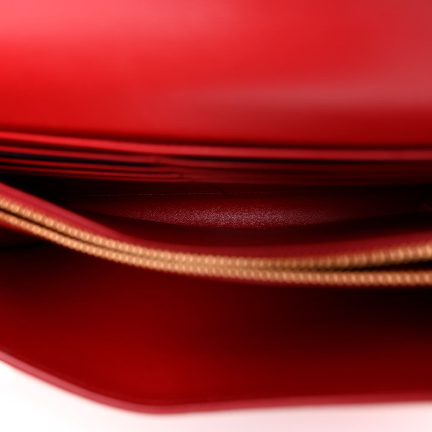 Saffiano Wallet With Shoulder Strap Fuoco