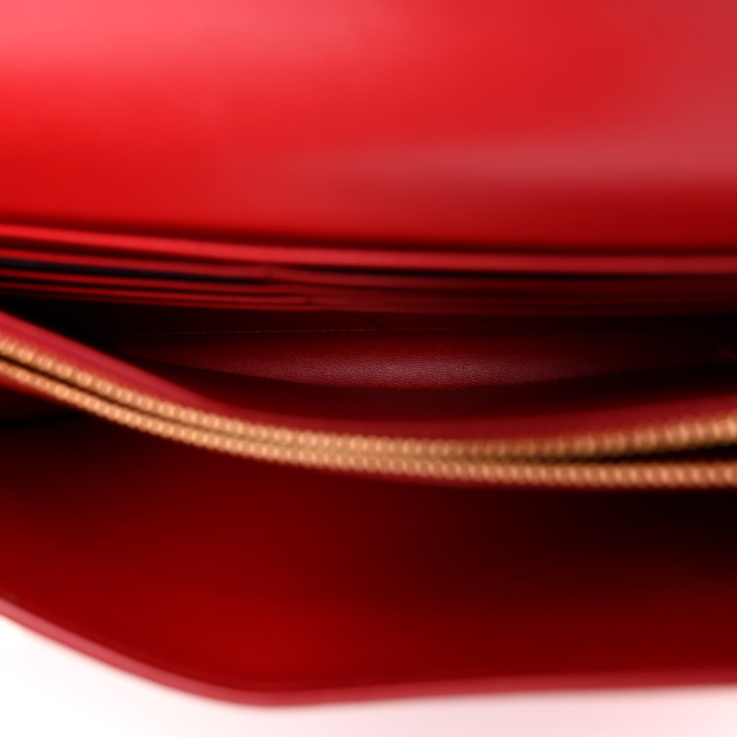 Prada Saffiano Wallet With Shoulder Strap Fuoco 5 of 9