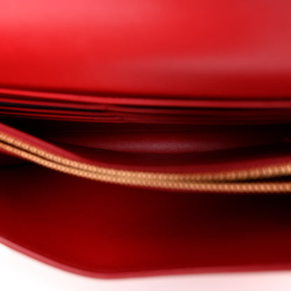 Prada Saffiano Wallet With Shoulder Strap Fuoco 5 of 9