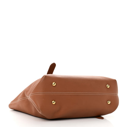 Louis Vuitton Grained Calfskin Low Key Cabas MM Cognac 5 of 11