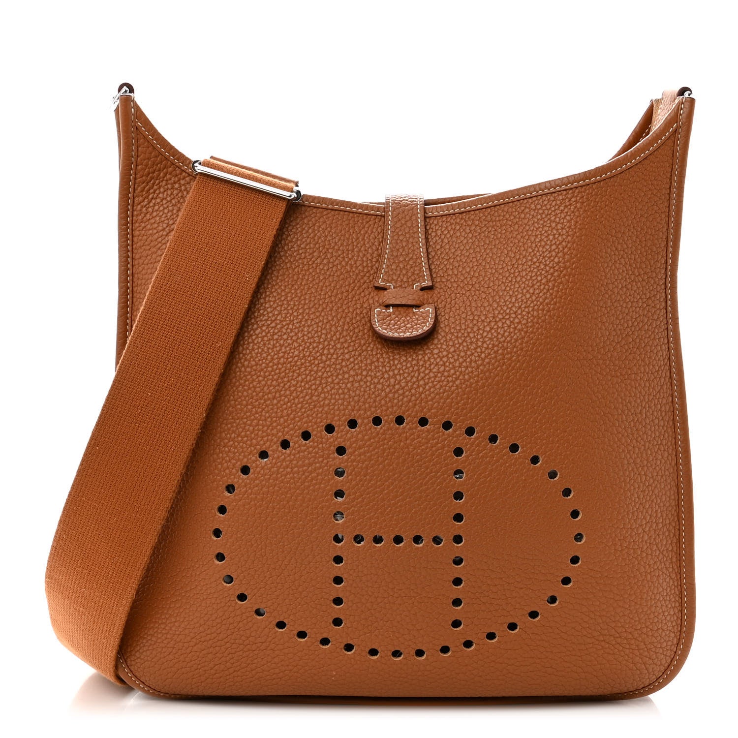 Hermes Taurillon Clemence Evelyne III GM Gold 1 of 12