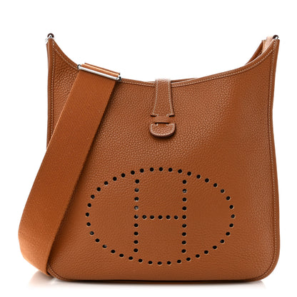 Hermes Taurillon Clemence Evelyne III GM Gold 1 of 12