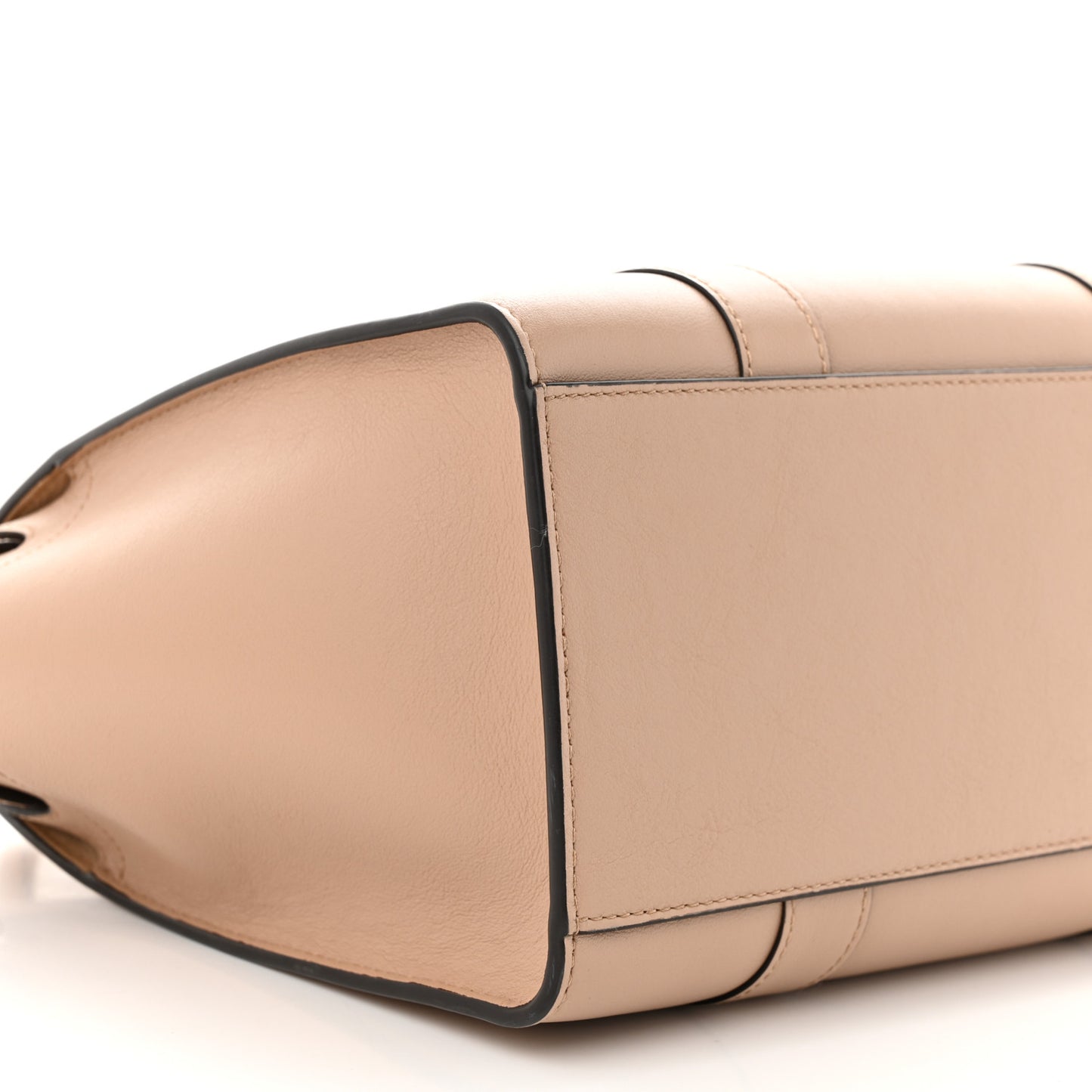 Micro Classic Grain Calfskin Small Bayswater Zip Tote Maple