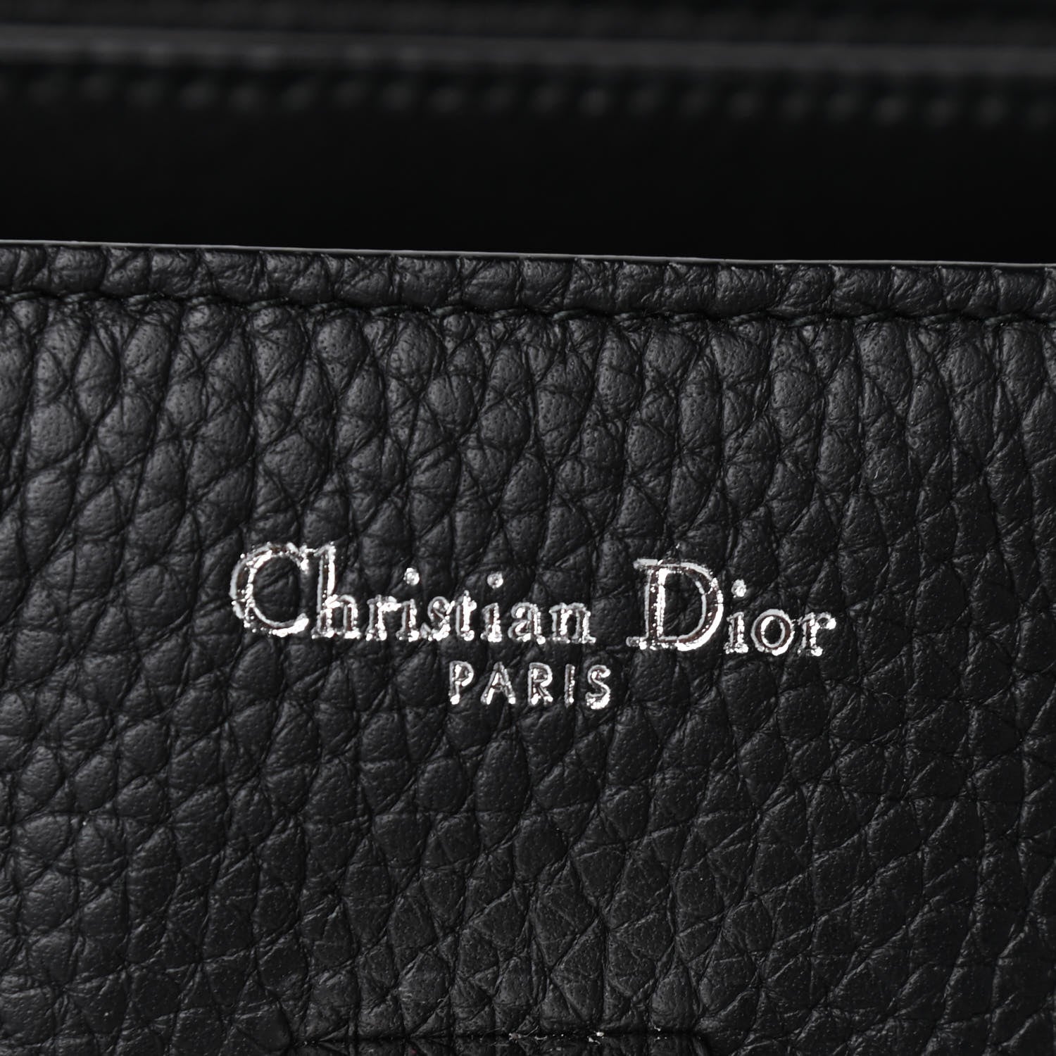 Christian Dior Grained Calfskin Medium Diorever Flap Black 5 of 5