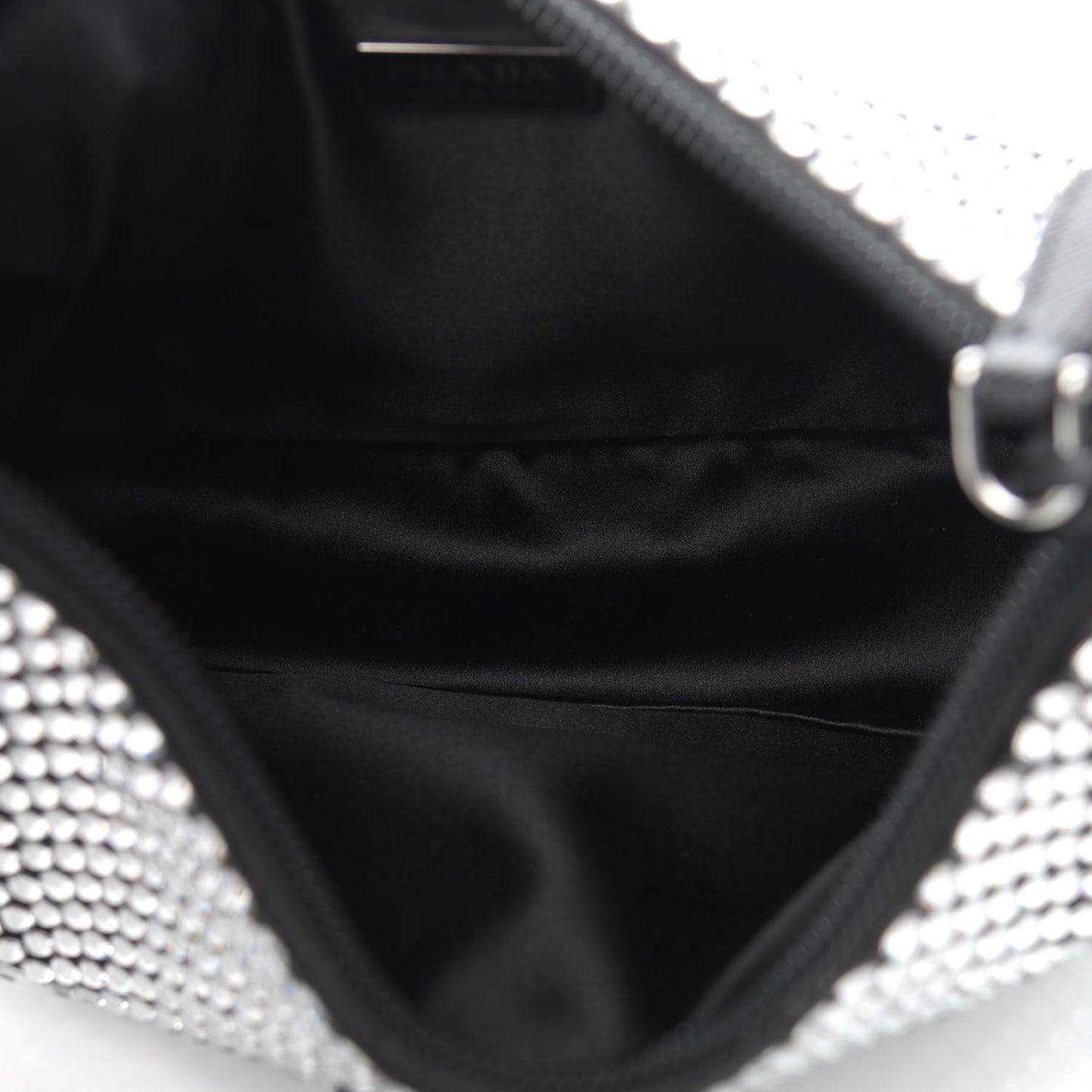 Satin Crystal Mini Re-Edition 2000 Bag Cristal