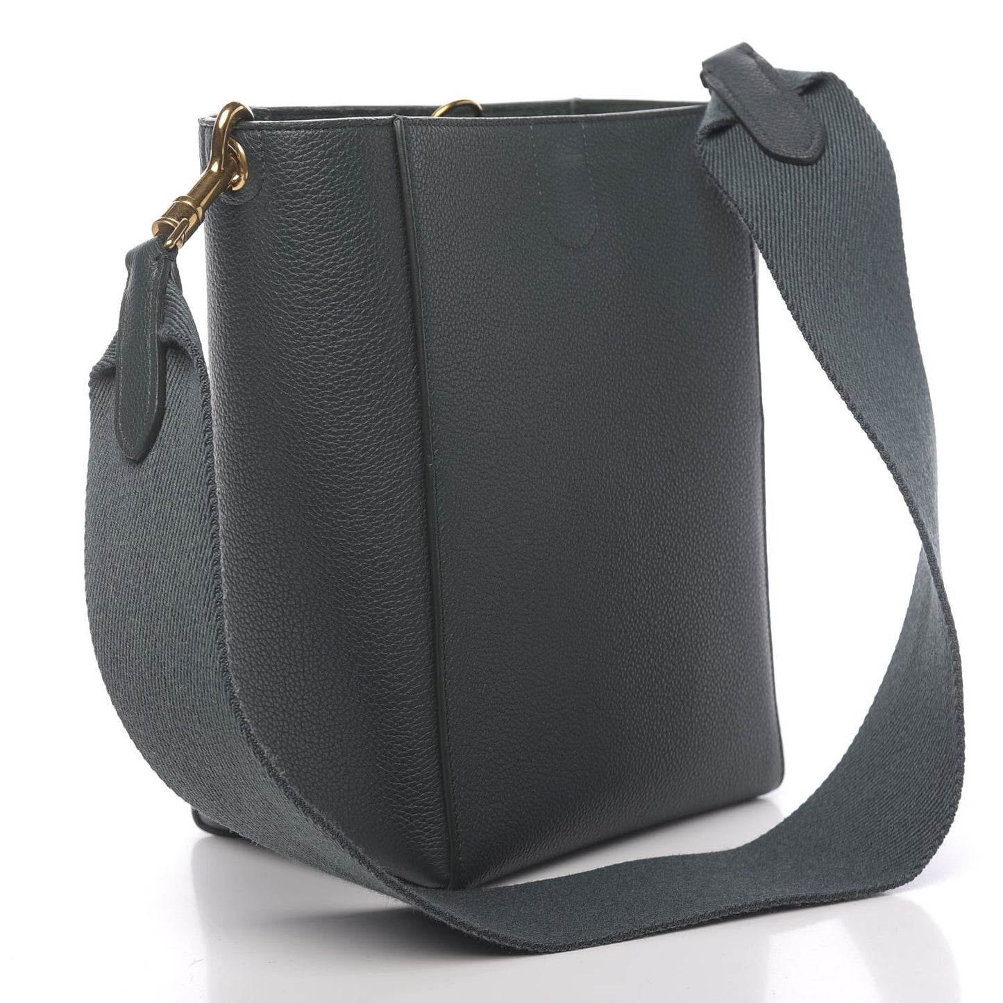 Soft Grained Calfskin Small Sangle Bucket Bag Amazone
