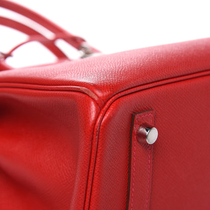Hermes Epsom Birkin 30 Rouge Casaque 30 of 37