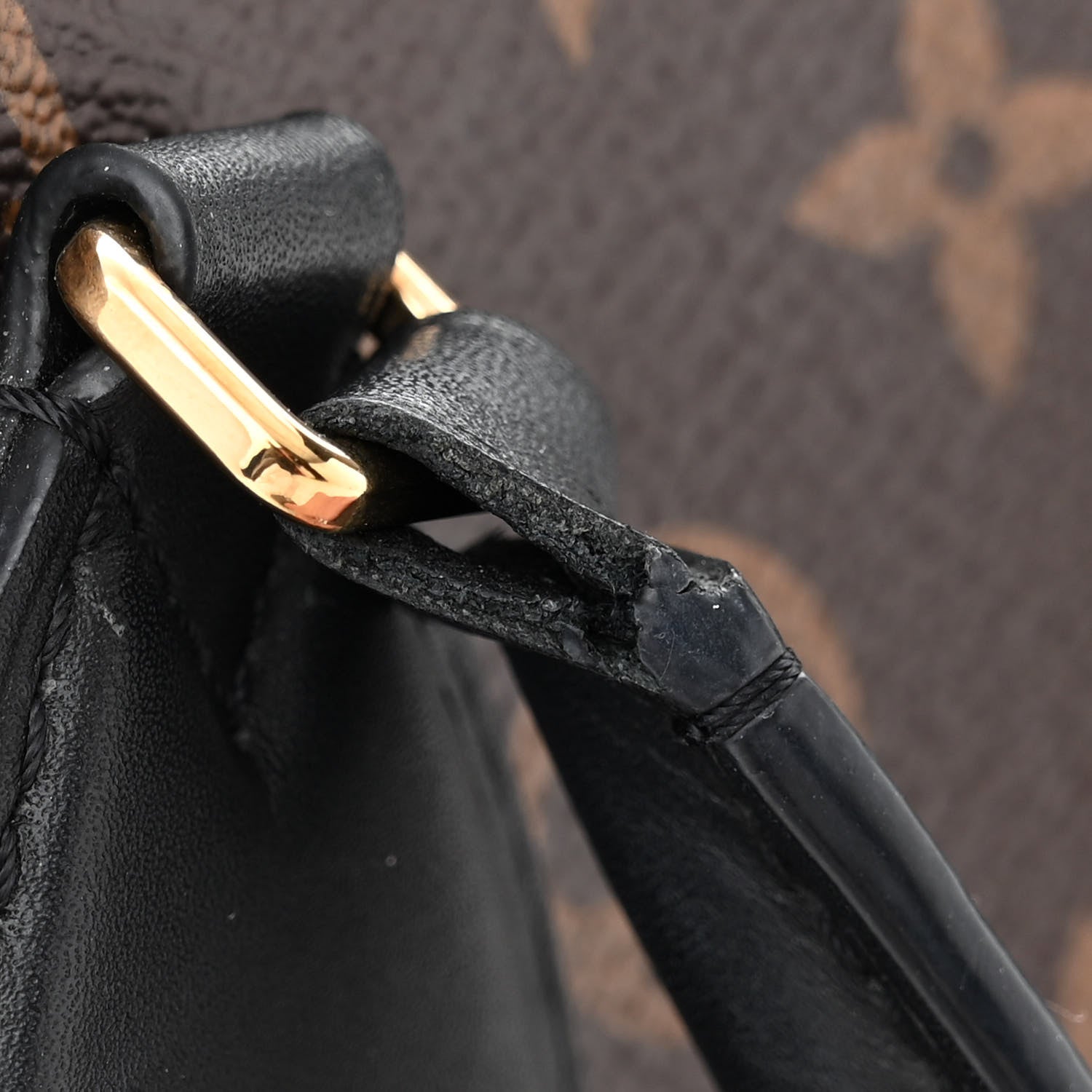 Louis Vuitton Monogram Flower Zipped Tote MM Black 14 of 16