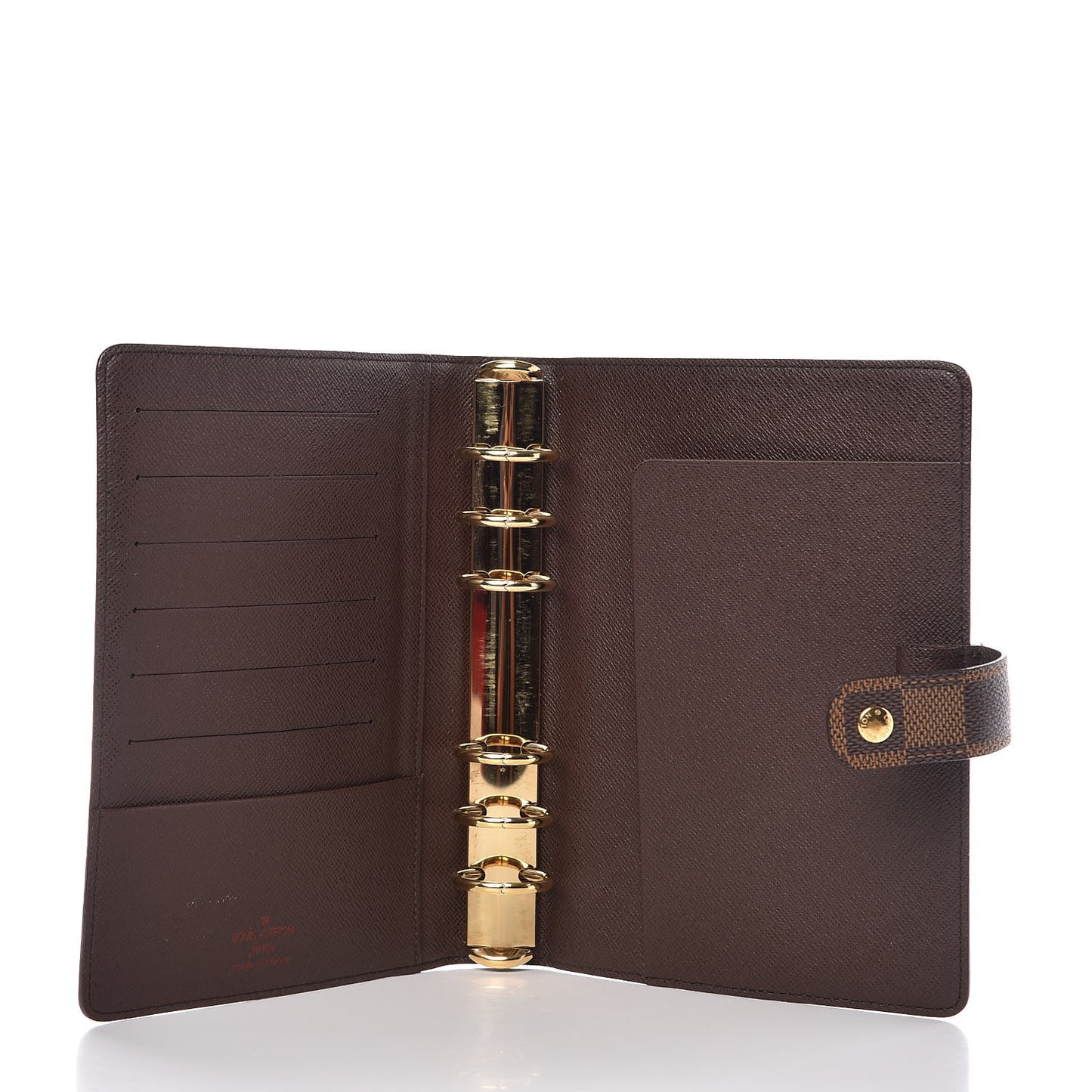 Damier Ebene Medium Ring Agenda Cover