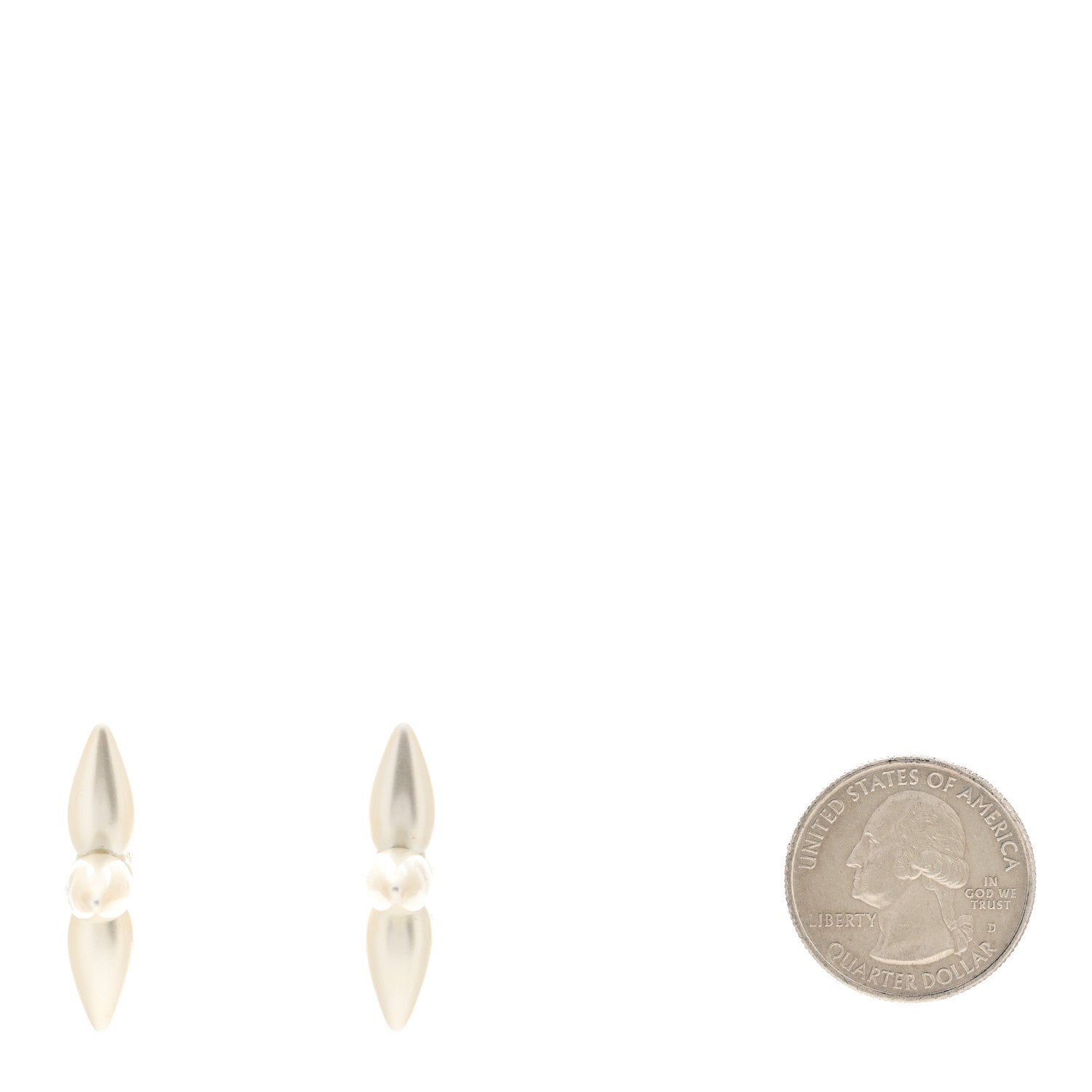 Louis Vuitton Pearl Louisette Earrings Gold 2 of 4