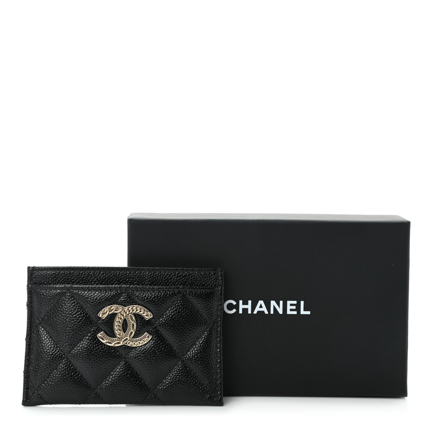 Chanel Caviar Quilted Multi Chain CC Card Holder Black 11 of 11