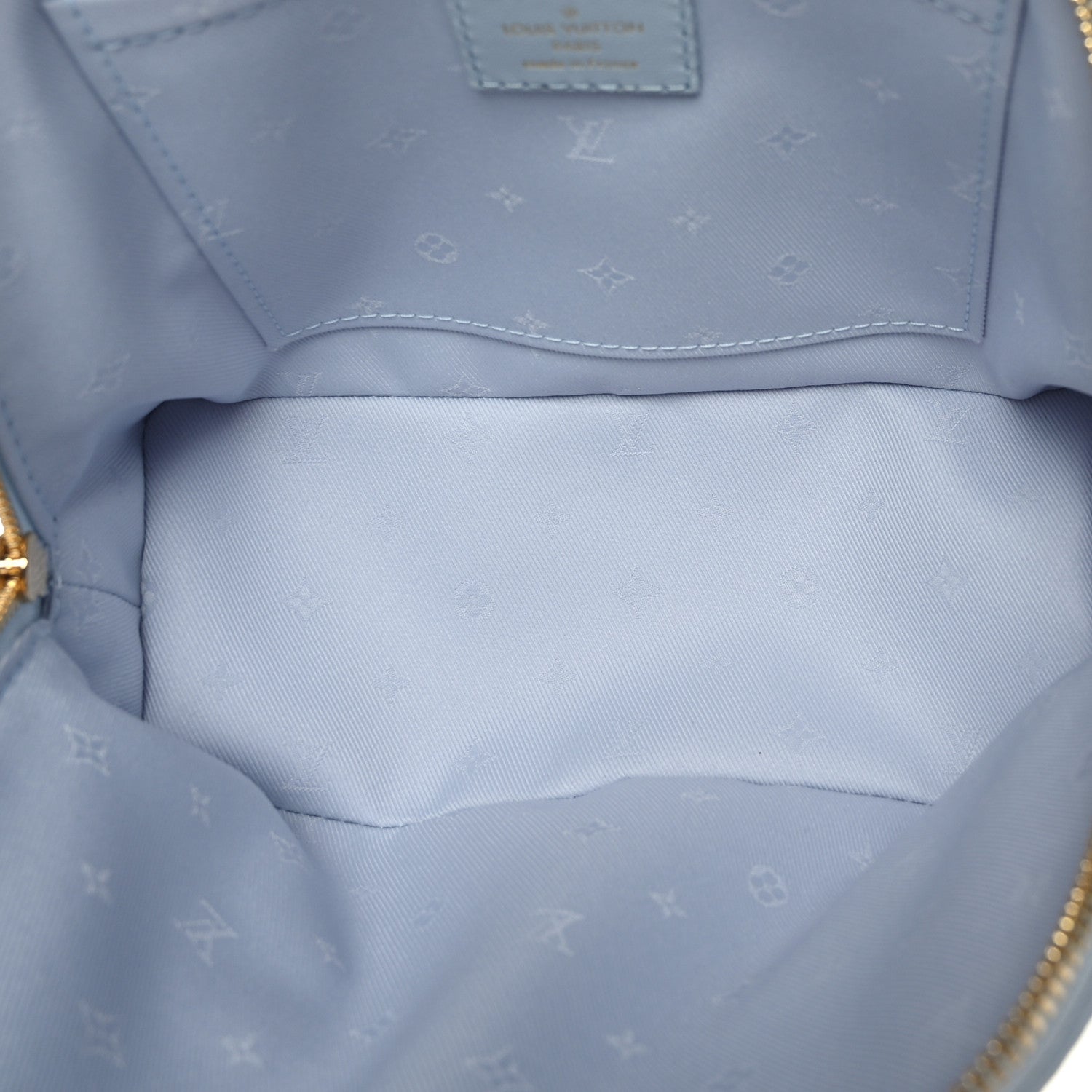 Louis Vuitton Calfskin Bubblegram Alma BB Ice Blue 5 of 8