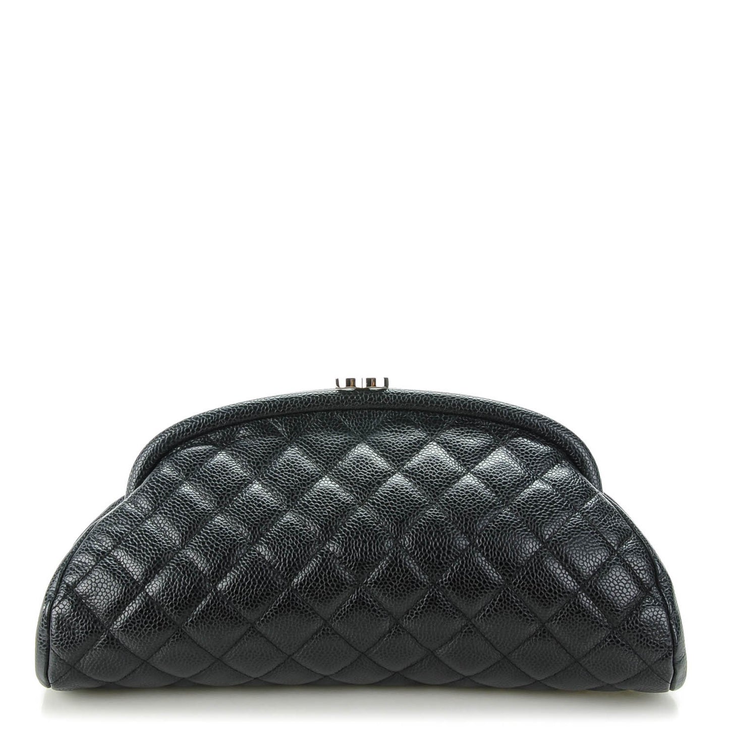 Caviar Quilted Timeless Clutch Black