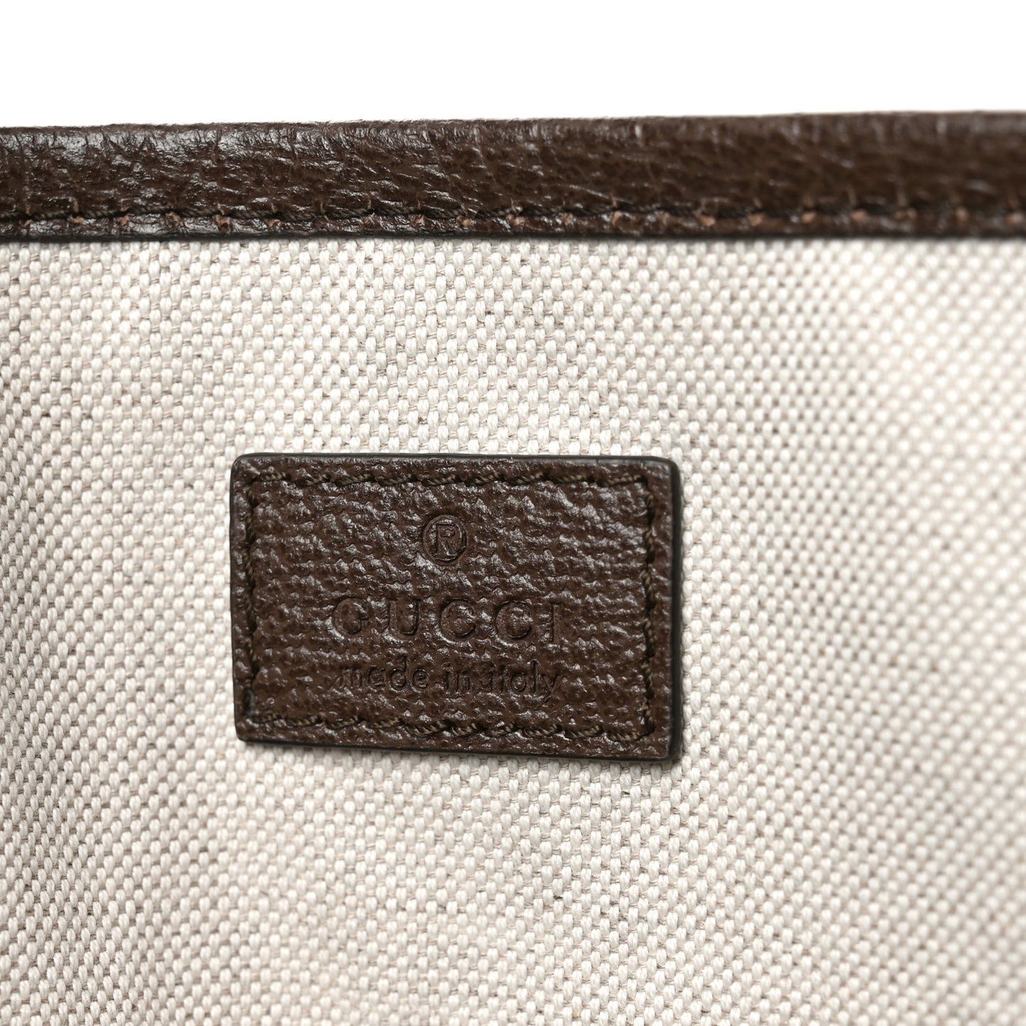 GG Supreme Monogram Textured Calfskin Medium Ophidia Shoulder Tote Bag Beige Ebony New Acero