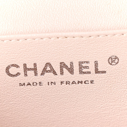 Chanel Patent Quilted Clutch with Chain Flap Beige 6 of 11