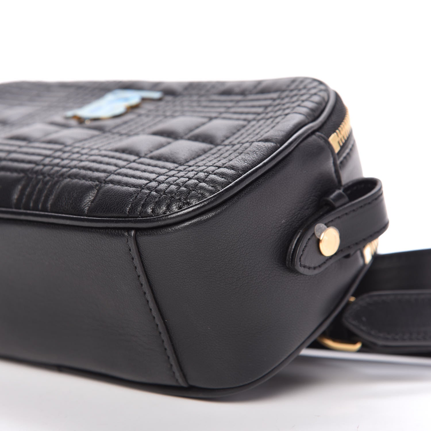 Burberry Lambskin Quilted Camera Bag Black 7 of 9