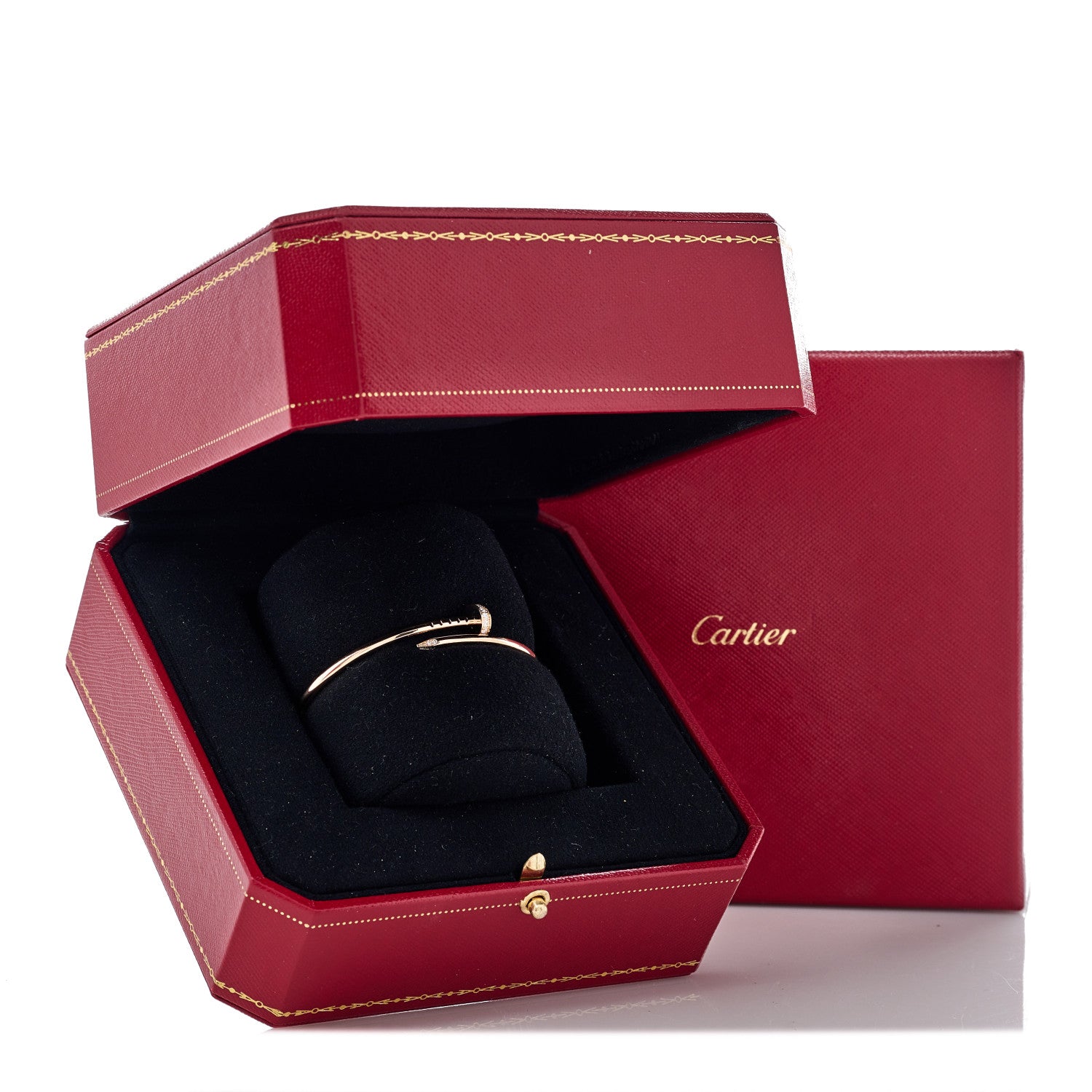 Cartier 18K Pink Gold Diamond Small Juste Un Clou Bracelet 15 4 of 4