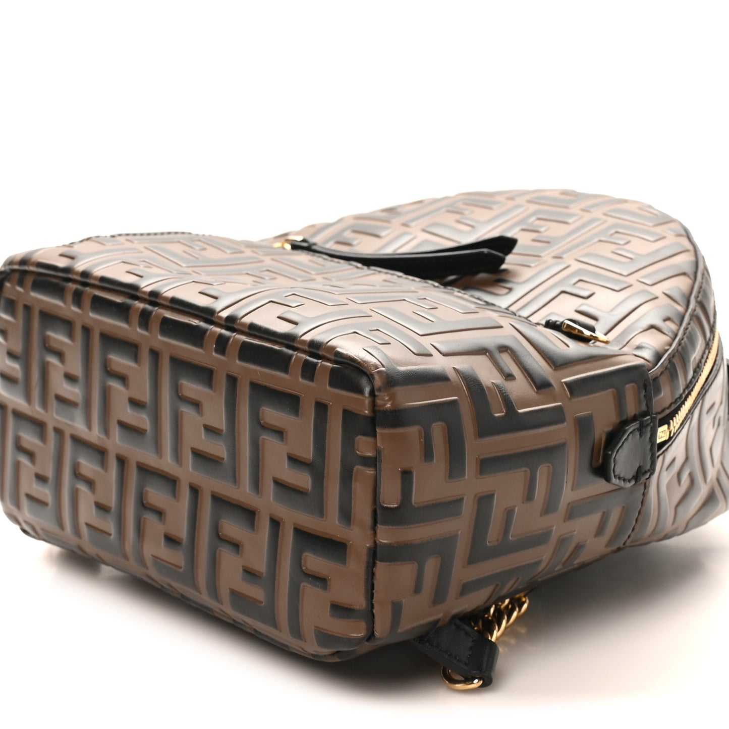 Vitello Bi-Color FF 1974 Embossed Mini Backpack Maya Black