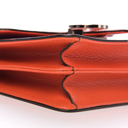 Gucci Dollar Calfskin Small Interlocking G Shoulder Bag Sun Orange 8 of 10