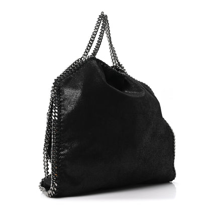 Stella McCartney Shaggy Deer Falabella Fold Over Tote  Black 3 of 10